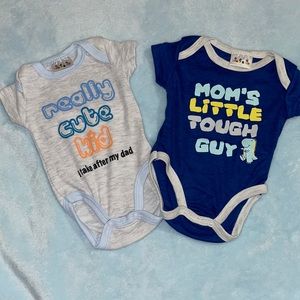 2pc mommy and daddy bodysuits